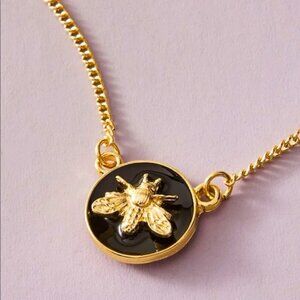 Black and Gold Bumblebee Necklace